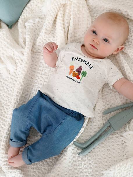 T Shirt Body Legumes Bebe Manches Courtes Ivoire Vertbaudet T Shirt Body Legumes Bebe Manches Courtes Ivoire Vertbaudet