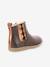 Boots fille Vetudi KICKERS® camel or+marine métallisé+marron bronze 17 - vertbaudet enfant 