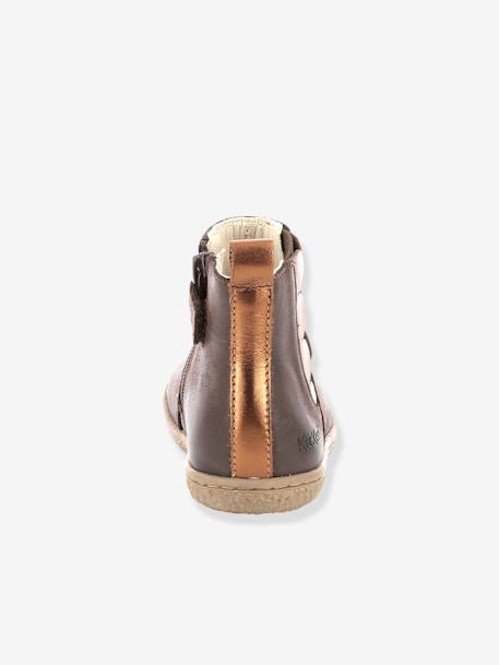 Boots fille Vetudi KICKERS® camel or+marine métallisé+marron bronze 16 - vertbaudet enfant 