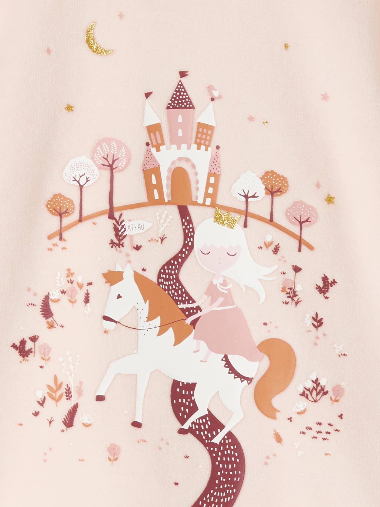 Vêtement Nuit Fille Lot De 2 Pyjamas Fille Vertbaudet - Maille Côtelée Fleurie - 100% Coton - Taille 8 Ans Pyjamas Fille Pas Cher