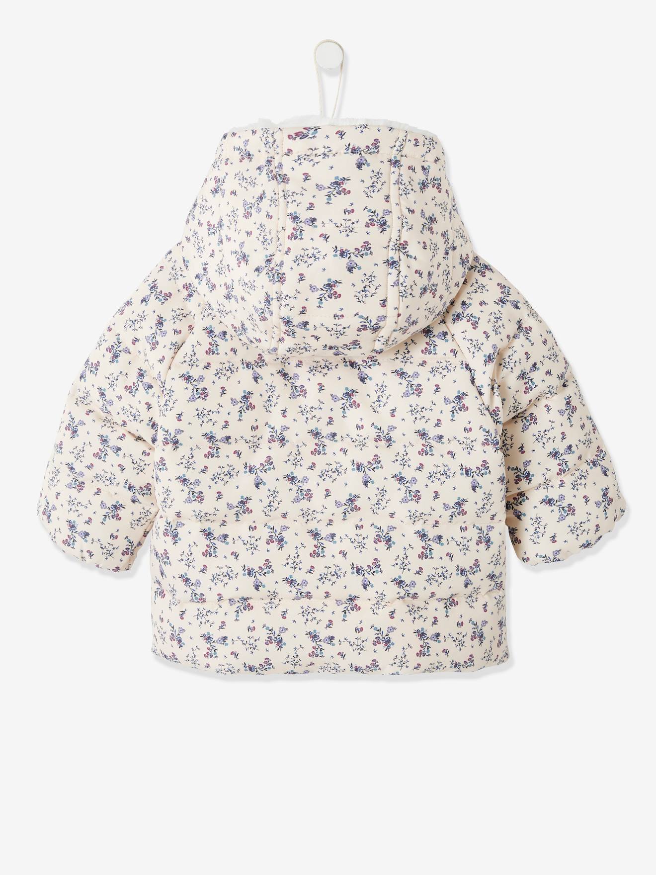 Doudoune doublée bébé asymétrique rose poudré (Vertbaudet) - Image 2