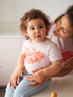 Bébé-T-shirt, sous-pull-T-shirt Family team bébé collection capsule vertbaudet et Studio Jonesie en coton bio
