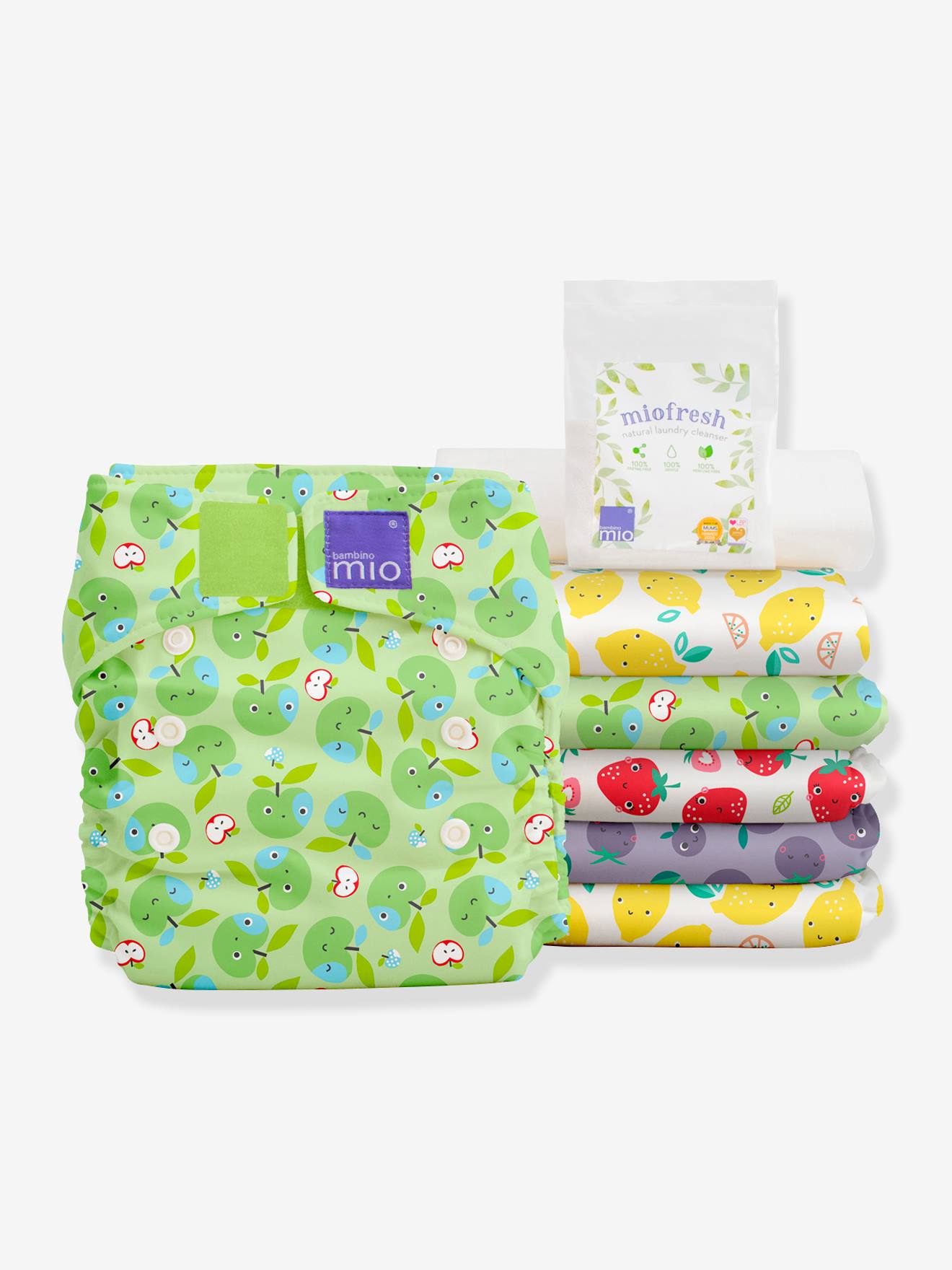 Miosolo pack de couches lavables BAMBINO MIO panier fruite