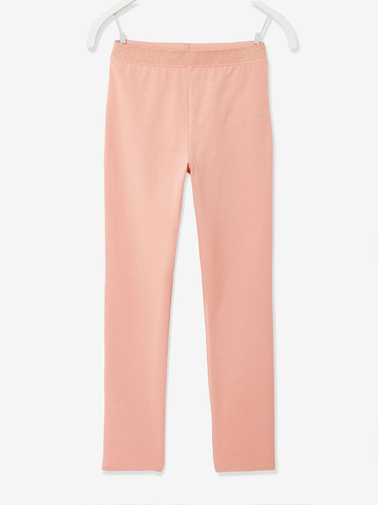 Legging Basics fille ceinture irisée rose foncé