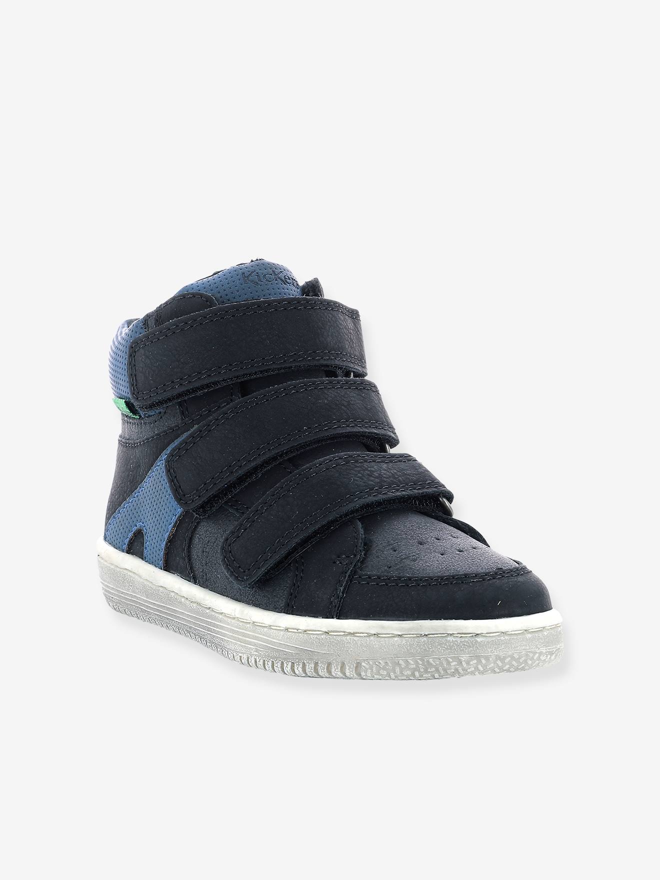 Baskets sneakers garçon Lohan KICKERS® noir bleu