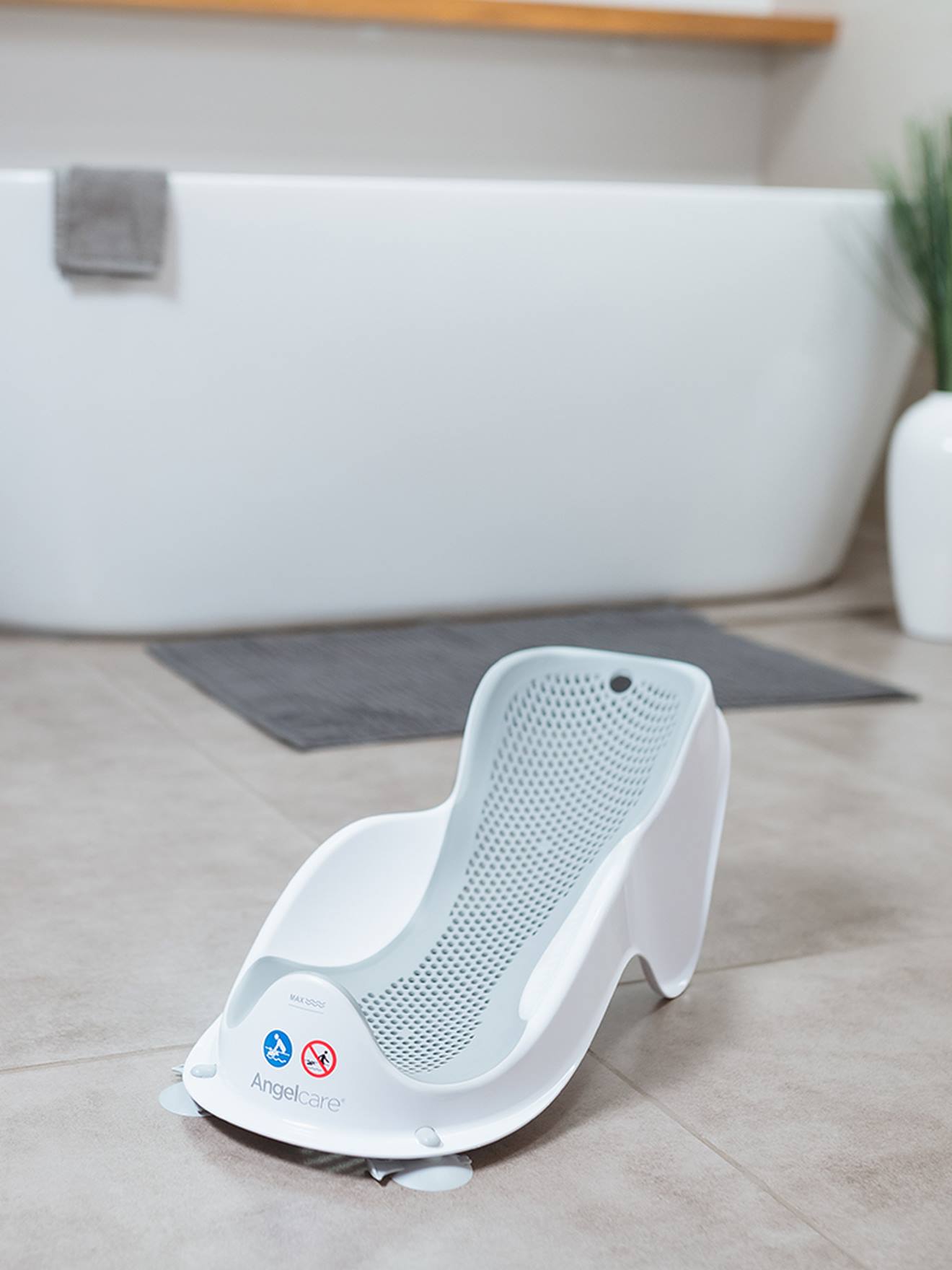 Transat de bain Fit gris (Angelcare) - Image 1