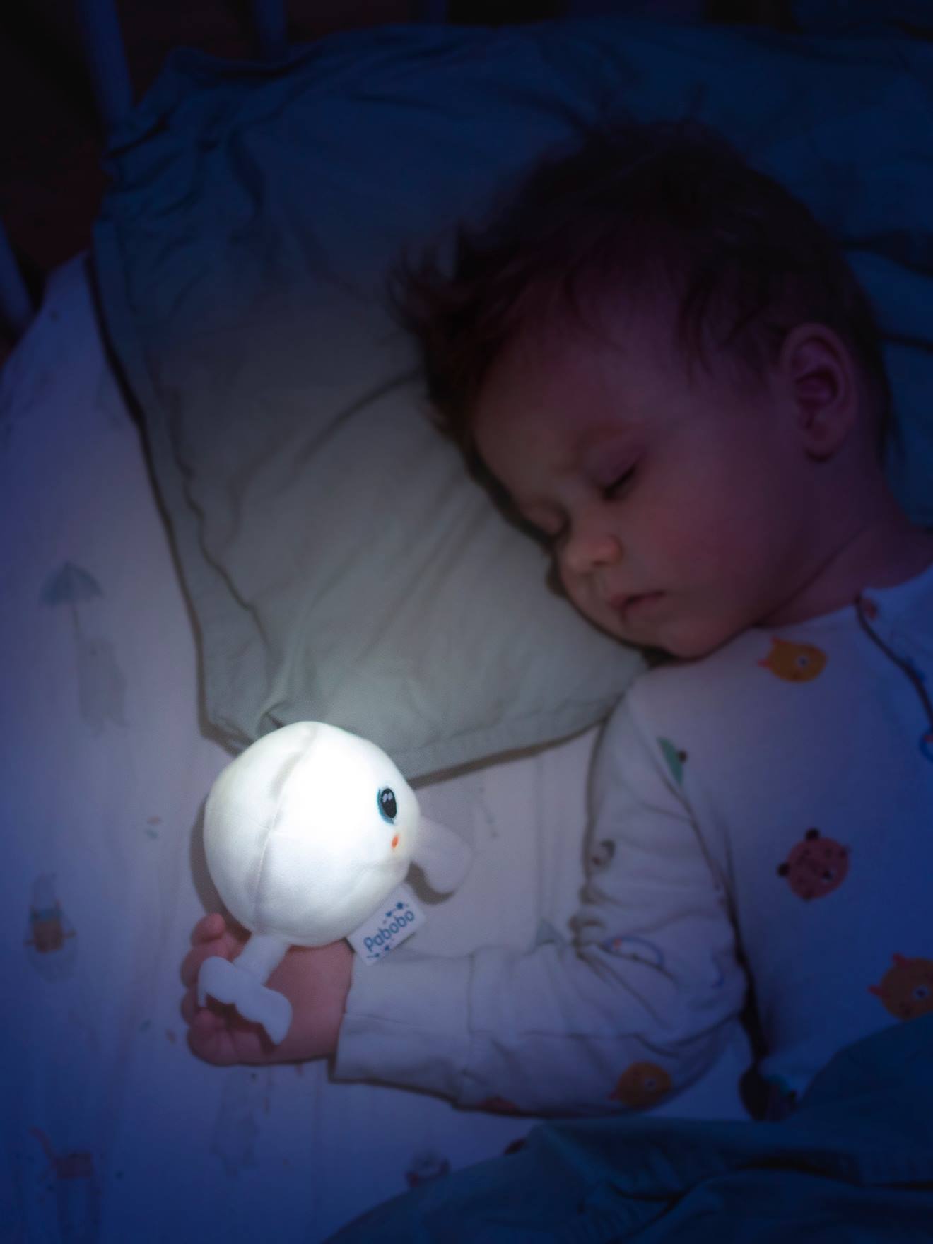 Veilleuse peluche portable PABOBO Shakies baleine
