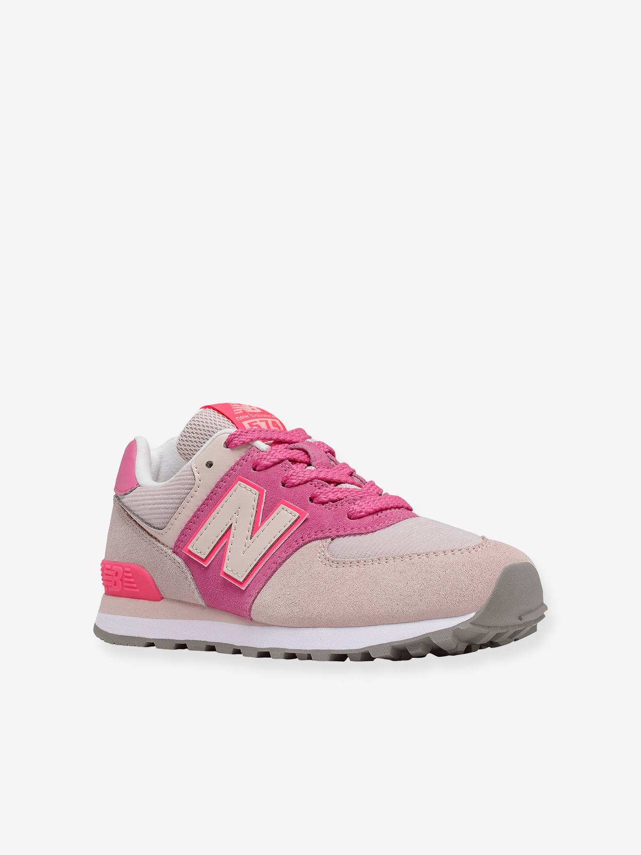 Baskets à lacets fille PC574WM1 NEW BALANCE® oyster pink