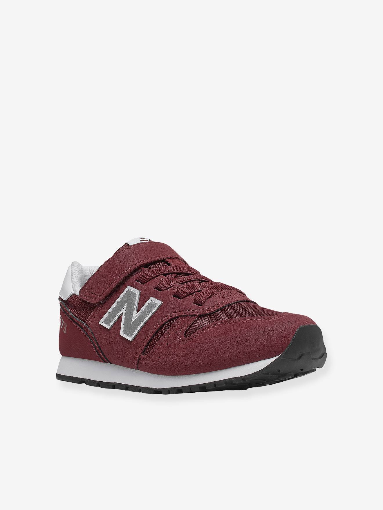 Baskets lacées et scratchées fille YV373KR2 NEW BALANCE burgundy