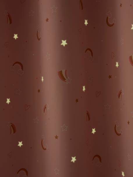 Rideau à œillets occultant phosphorescent Arc-en-ciel rose 9 - vertbaudet enfant 
