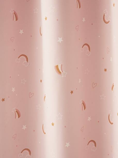 Rideau à œillets occultant phosphorescent Arc-en-ciel rose 5 - vertbaudet enfant 