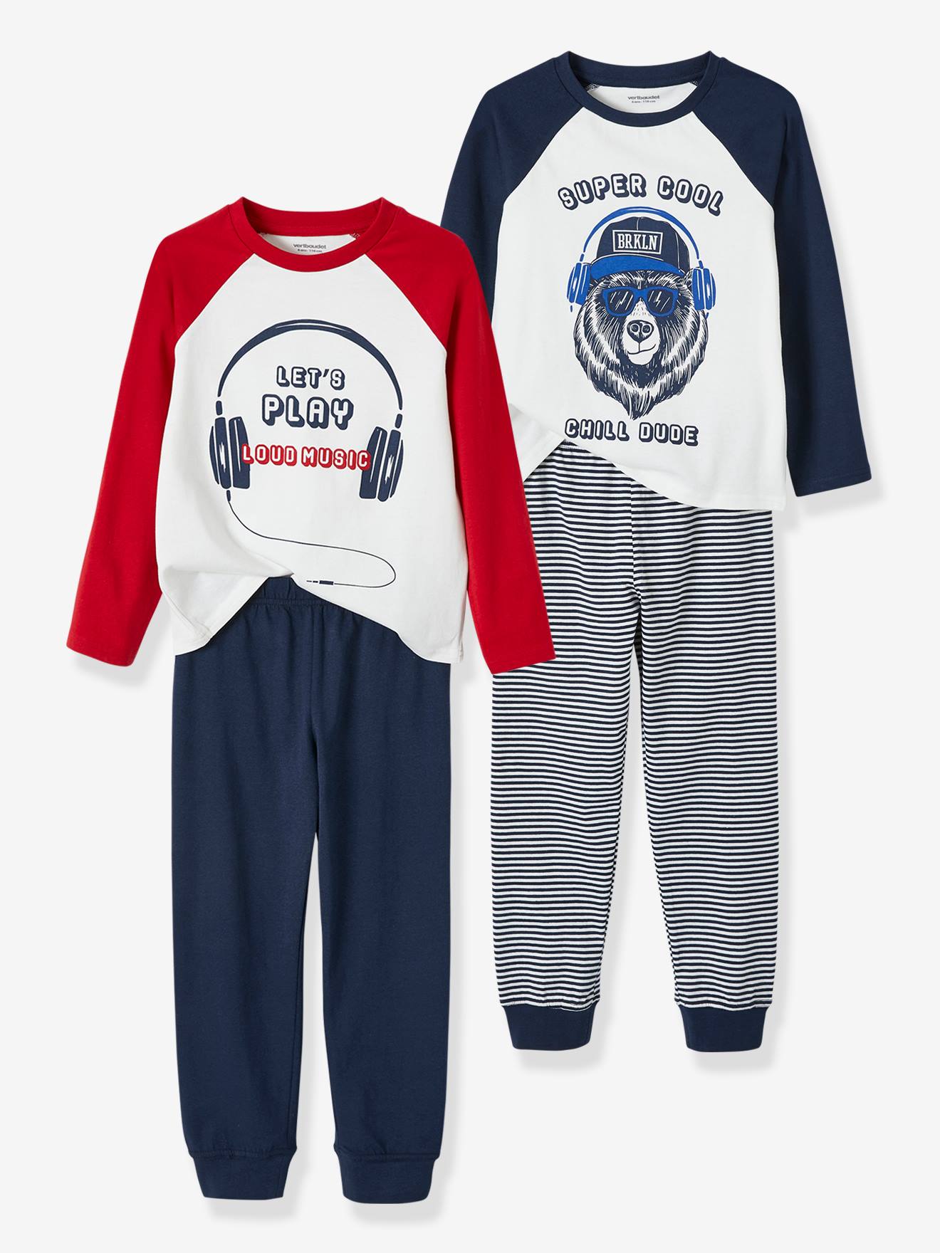 Lot de 2 pyjamas garon musique ivoire 9 €