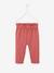 Pantalon en molleton bébé taille élastiquée BASICS bois de rose+corail+encre+vert bouteille 1 - vertbaudet enfant 