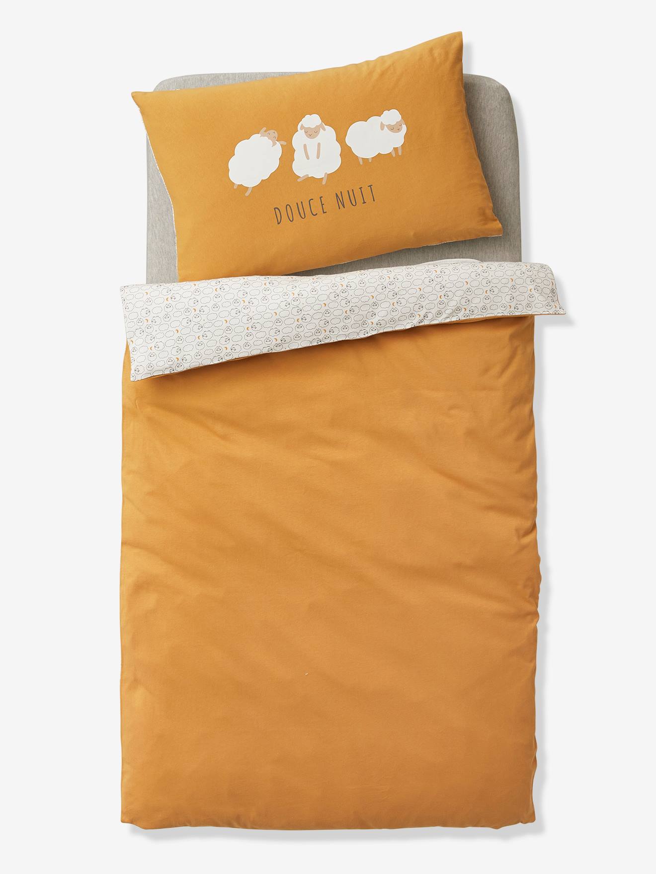 Housse de couette bébé PETIT MOUTON Oeko-Tex® miel