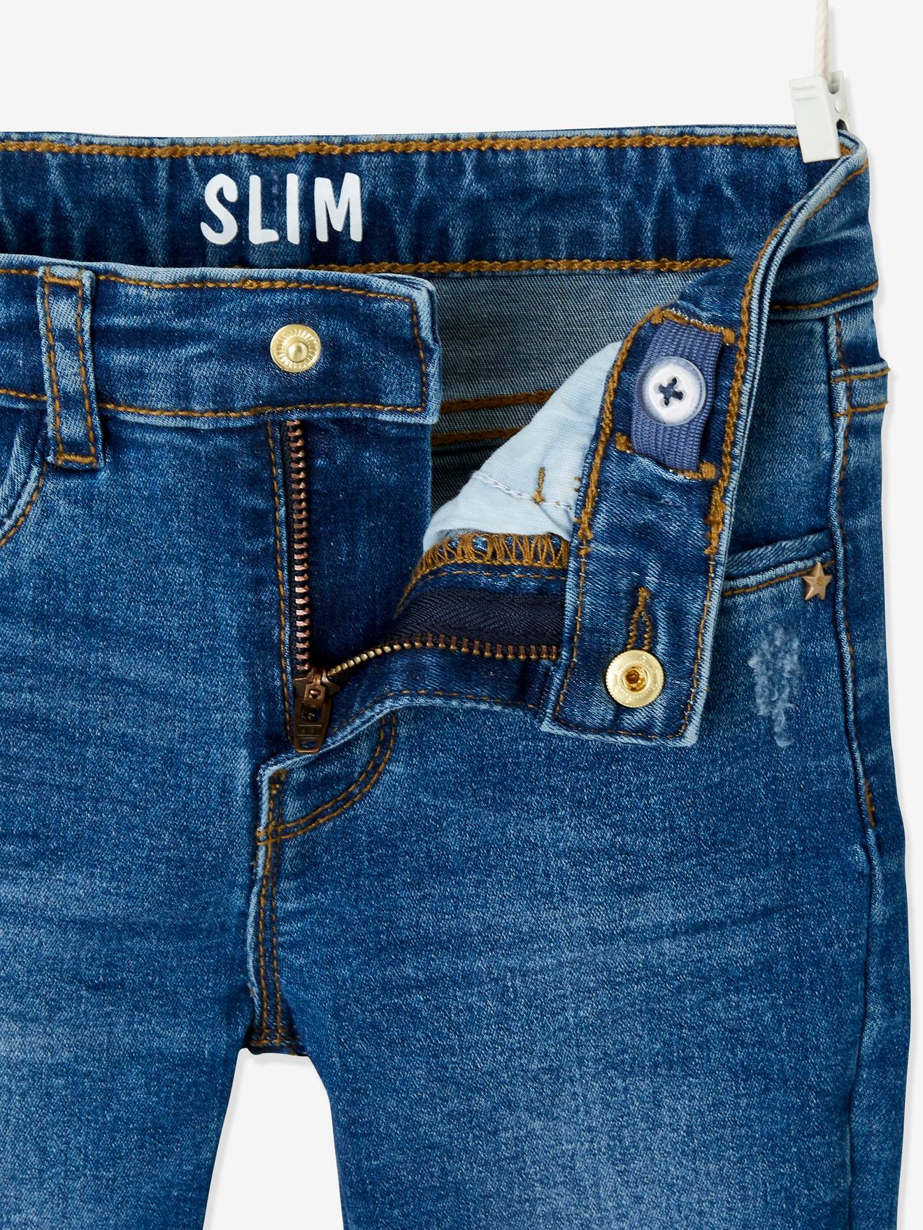 Pantalon Slim MorphologiK Large Fille Vertbaudet - Coupe Ajustée, Taille Réglable, 99% Coton élasthanne - 5
