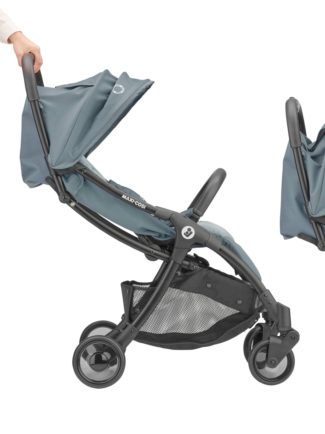 poussette légère et compacte citadine Gris Maxi-Cosi Jaya avec pliage automatique de la naissance à 4 ans jusqu'à 22 kg Essential Grey 