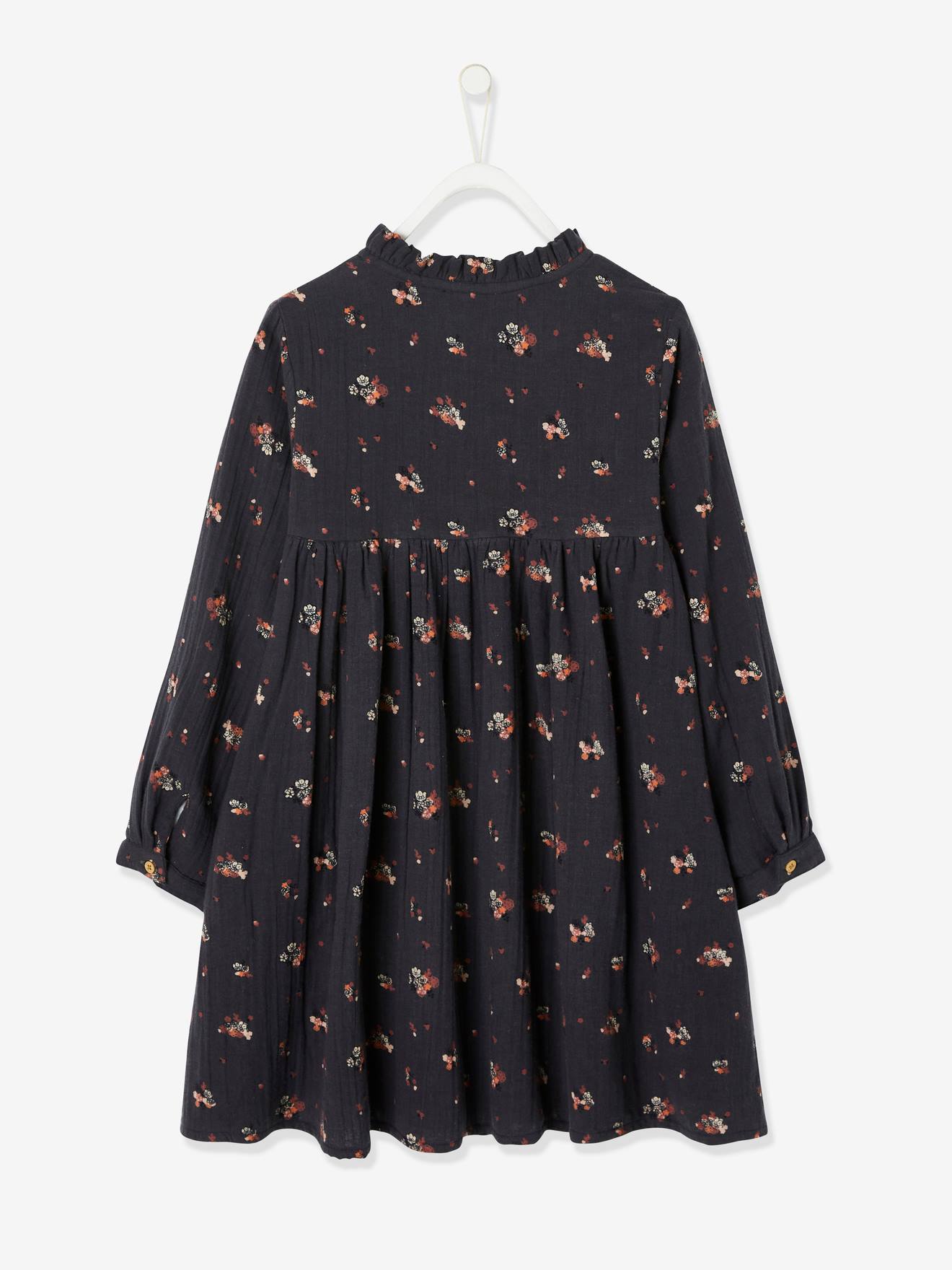 robe fille double gaze