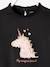 T-shirt fille motif fantaisie détails froufrous Oeko-Tex® gris foncé+ivoire 3 - vertbaudet enfant 