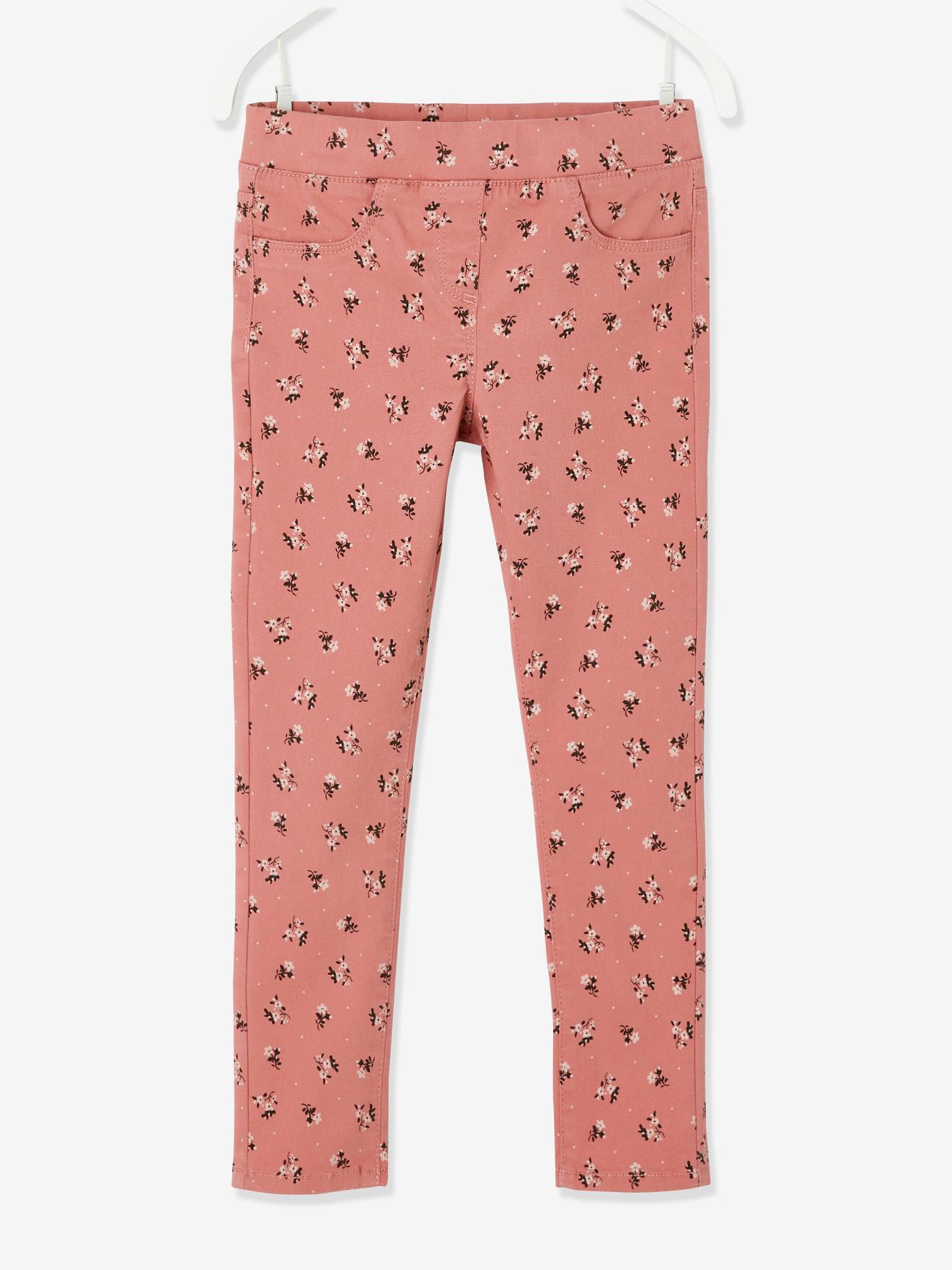 Pantalon Slim MorphologiK Large Fille Vertbaudet - Coupe Ajustée, Taille Réglable, 99% Coton élasthanne