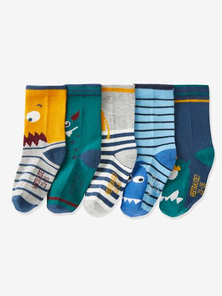 TRAMLE Lot 12 Paires Chaussettes Garçons Dinosaure – Douces, Respirantes, Motifs Fun Pour Enfants 1-7 Ans