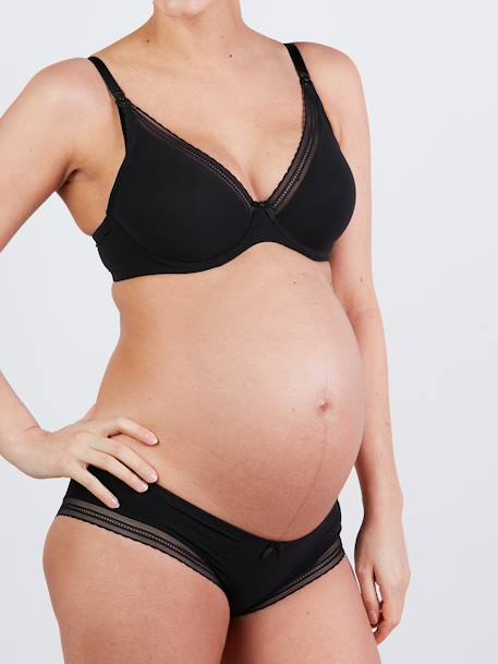 Soutien-gorge de grossesse et d'allaitement Milk CACHE C¼UR avec armatures BLUSH+BORDEAUX+NOIR 12 - vertbaudet enfant 