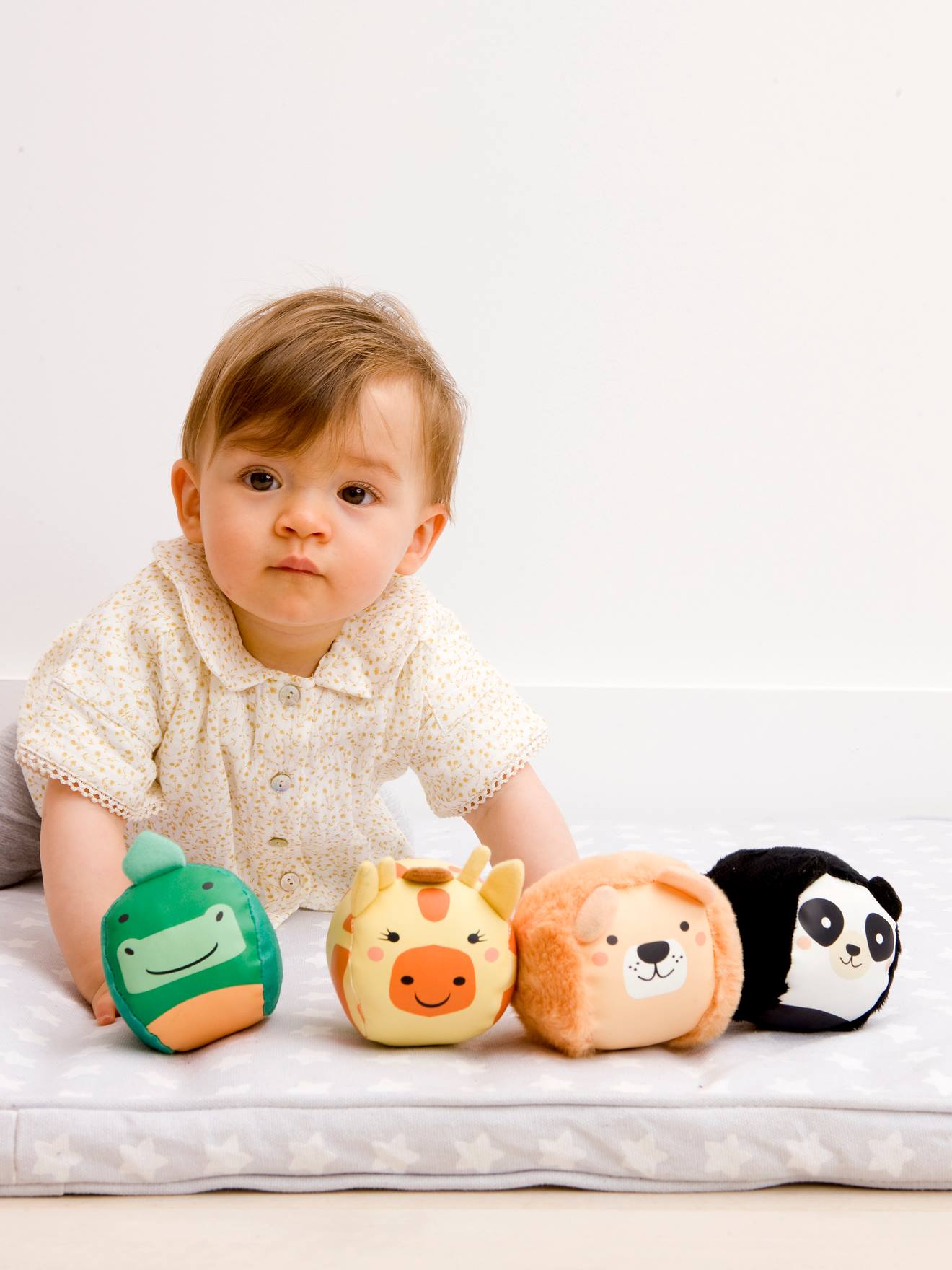 Les Dooballs - Set de 4 Balles doudous - LITTLE BIG FRIENDS jungle