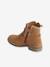 Boots cuir fille zippées marron 3 - vertbaudet enfant 
