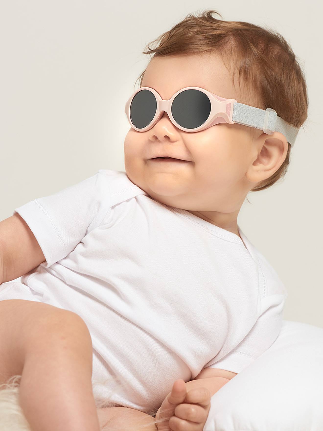 Lunettes de soleil Glee pour bébé de 0 à 9 mois chalk pink (Béaba) - Image 1