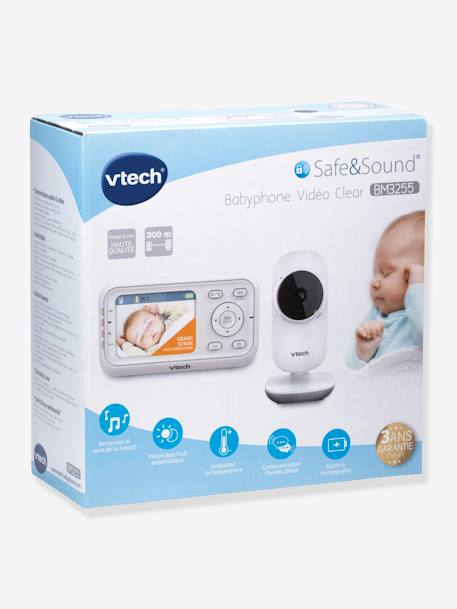 Babyphone vidéo Safe & Sound Video Clear BM3255 VTECH BLANC 4 - vertbaudet enfant 