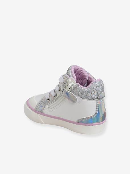 Baskets Fourrées Étoiles Bébé Vertbaudet - Rose Nude Avec Scratch, Lacets Et Zip - Taille 20