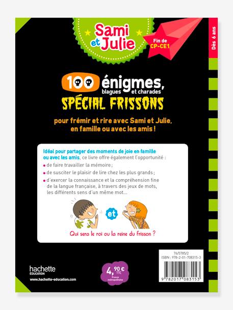 Livre éducatif Sami et Julie - 100 Enigmes, spécial frissons - HACHETTE ÉDUCATION BLANC 3 - vertbaudet enfant 
