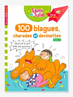 Jouet-Livres-Livre éducatif Sami et Julie - 100 blagues, charades et devinettes - Tome 2 - HACHETTE ÉDUCATION