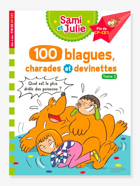 Livre Educatif Sami Et Julie 100 Blagues Charades Et Devinettes Tome 2 Hachette Education Blanc Hachette