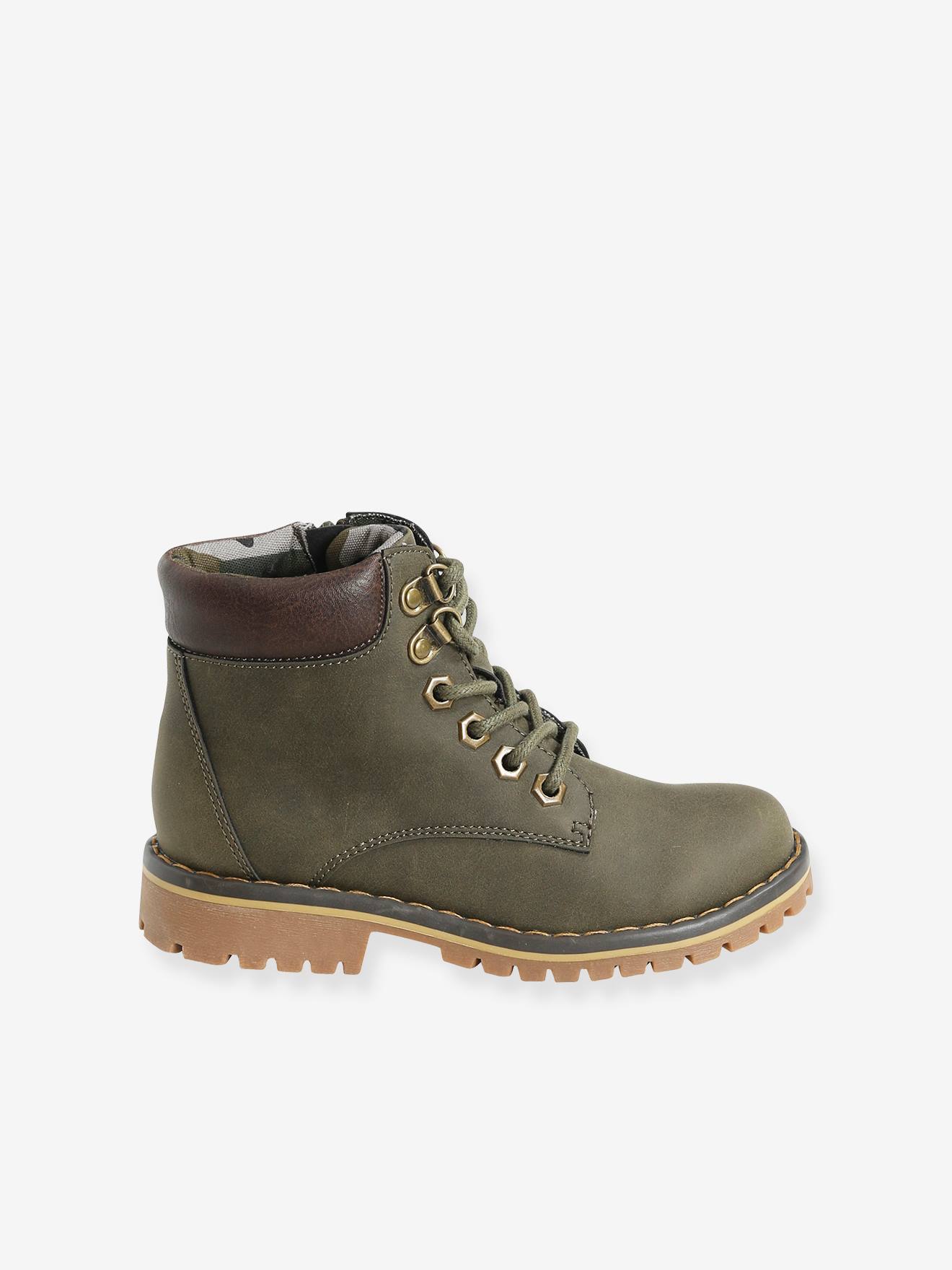 Chaussures Enfant Mintgreen En Simili Cuir PU - Style Classique Lacets - Taille 23-26 EU - Marron