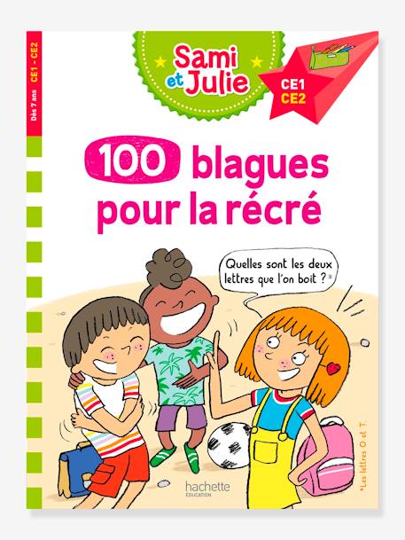Livre Educatif Sami Et Julie 100 Blagues De Sami Et Julie Pour La Recre Hachette Education Blanc Hachette