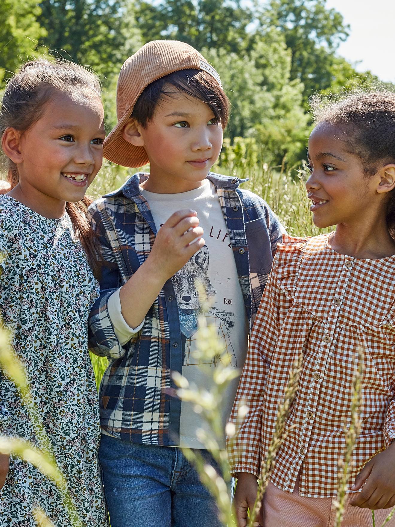 Chemise gar on Noir Chemisettes pour enfants vertbaudet