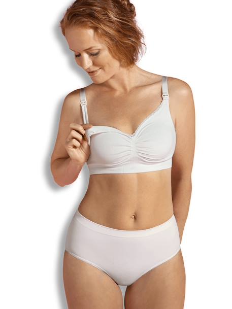 Soutien-gorge biologique grossesse et allaitement sans coutures NATUREL 1 - vertbaudet enfant 