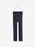 Legging collant fille maille polaire bleu+gris chiné+gris perle+mauve+noir 1 - vertbaudet enfant 