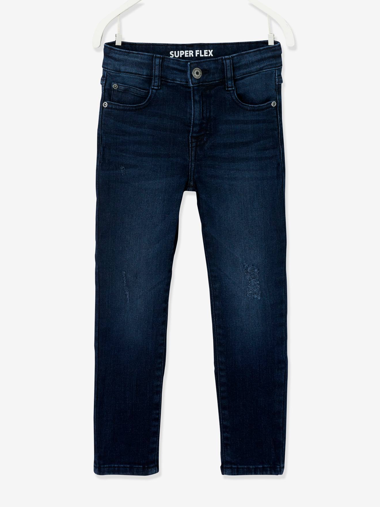 Jean Stretch Garçon 2025 - Coupe Large Jambe Droite - Tissu Doux Et Confortable