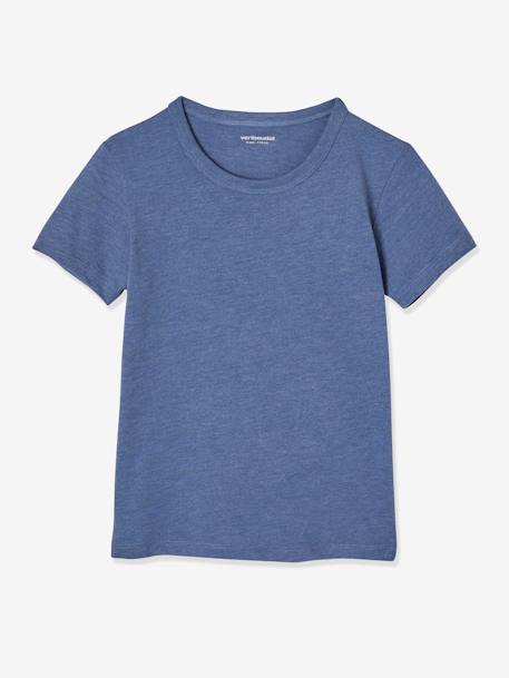 Lot de 3 T-shirts garçon manches courtes BASICS Lot camaieu bleu 3 - vertbaudet enfant 