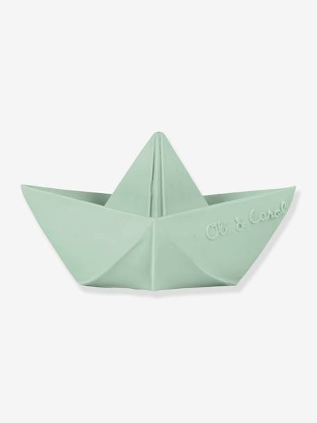 Jouet de bain Bateau Origami - OLI & CAROL MENTHE+NUDE+VANILLE 4 - vertbaudet enfant 