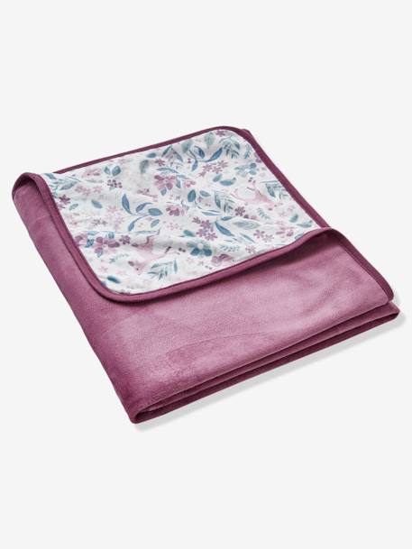 Vertbaudet - Plaid en velours VICTORIA prune