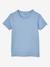 Lot de 3 T-shirts garçon manches courtes BASICS Lot camaieu bleu 2 - vertbaudet enfant 