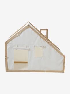 Linge de maison et décoration-Décoration-Tente, tipi-Cabane en tissu et bois FSC®