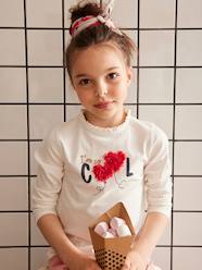 T-shirt fille motif fantaisie détails froufrous Oeko-Tex®  [numero-image] - vertbaudet enfant 