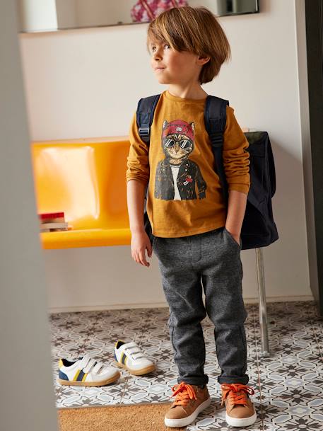 T-shirt fun motif animal crayonné garçon Oeko-Tex® Caramel 5 - vertbaudet enfant 