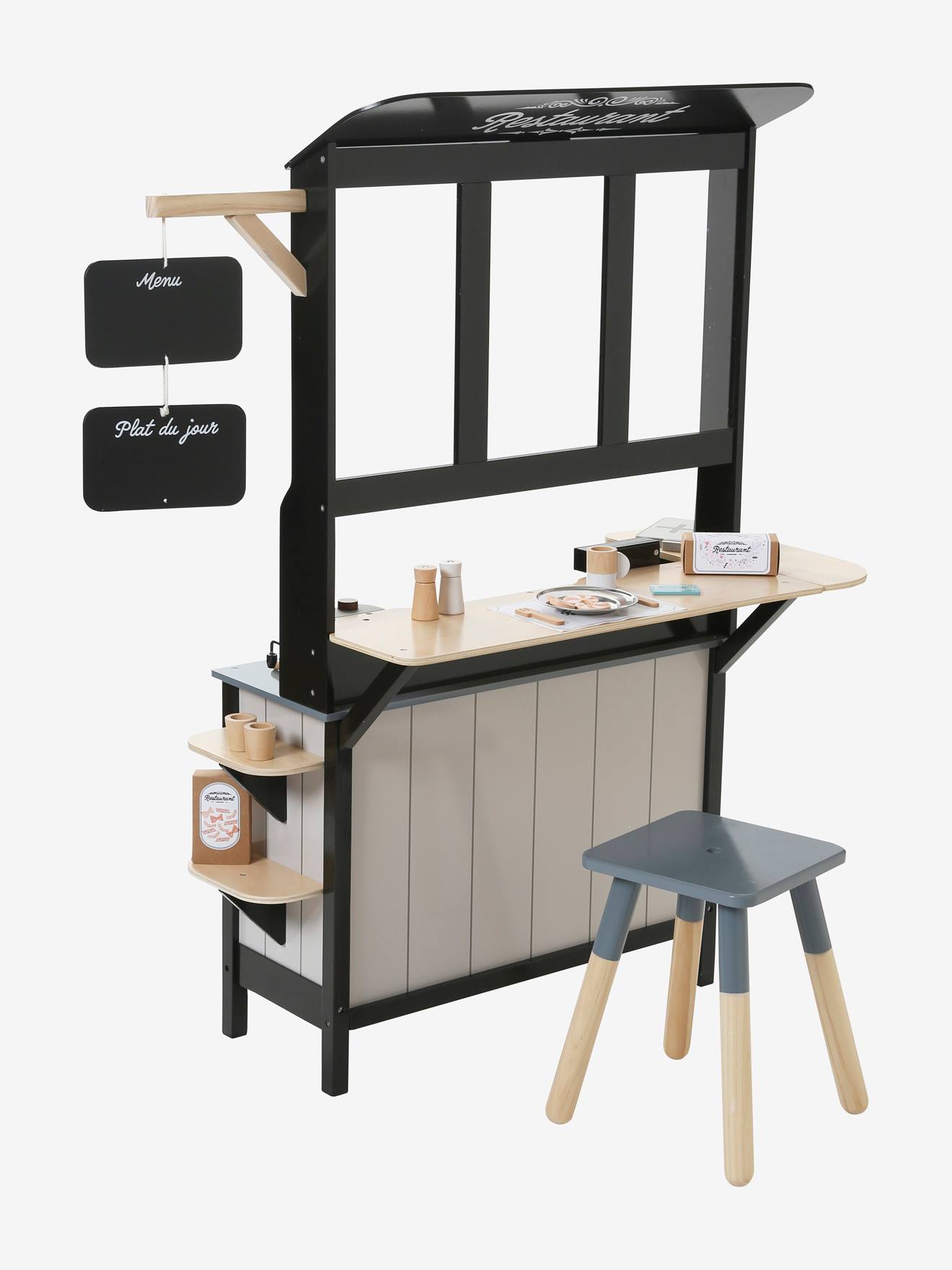 Restaurant en bois FSC® multicolore