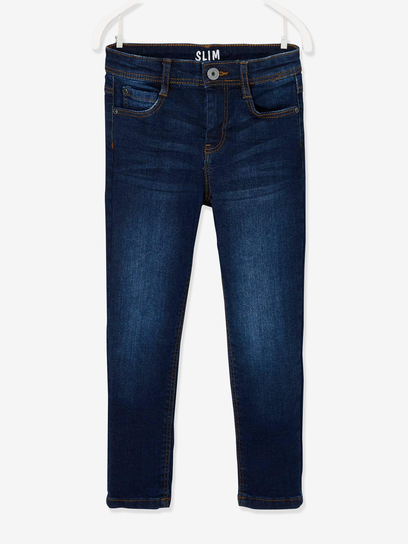 Jean garçon slim morphologique FIN denim brut