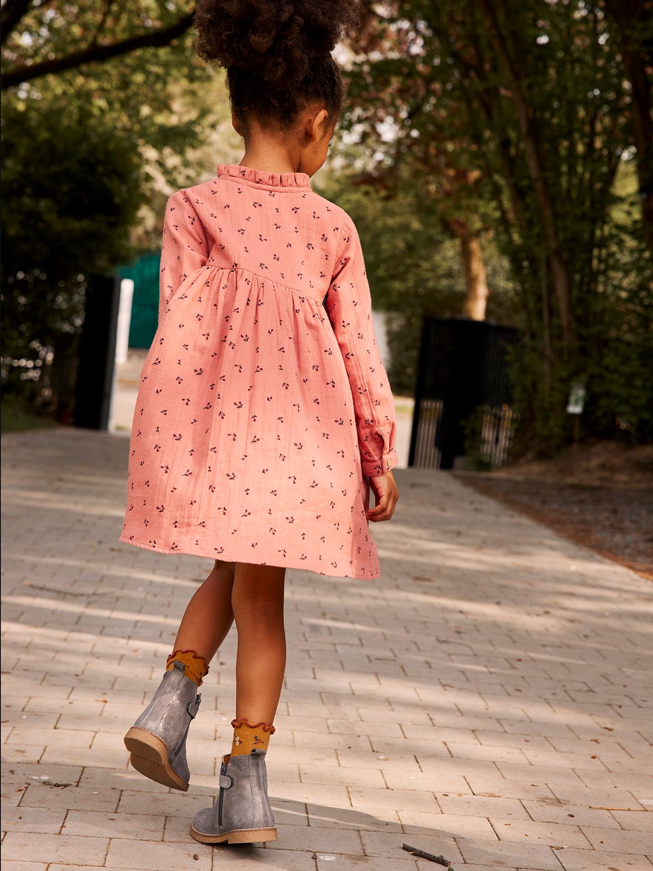 robe rose vertbaudet