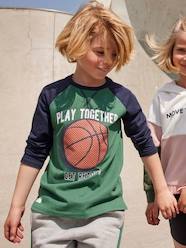 T-shirt de sport garçon motif ballon en relief manches raglan Oeko-Tex®  [numero-image] - vertbaudet enfant 